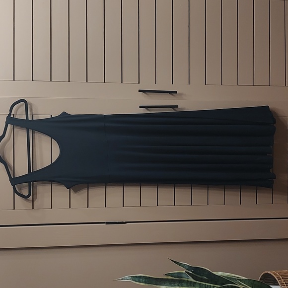 Marine Layer Lexi Rib Fit and Flare Midi Dress Medium - Picture 3 of 8